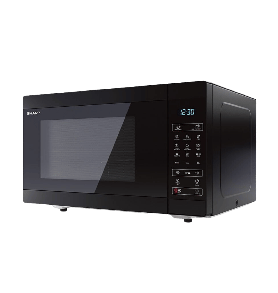 شارب ميكروويف شواية 25 لتر 900 وات 8 قوائم أسود R-250MGR-BK2